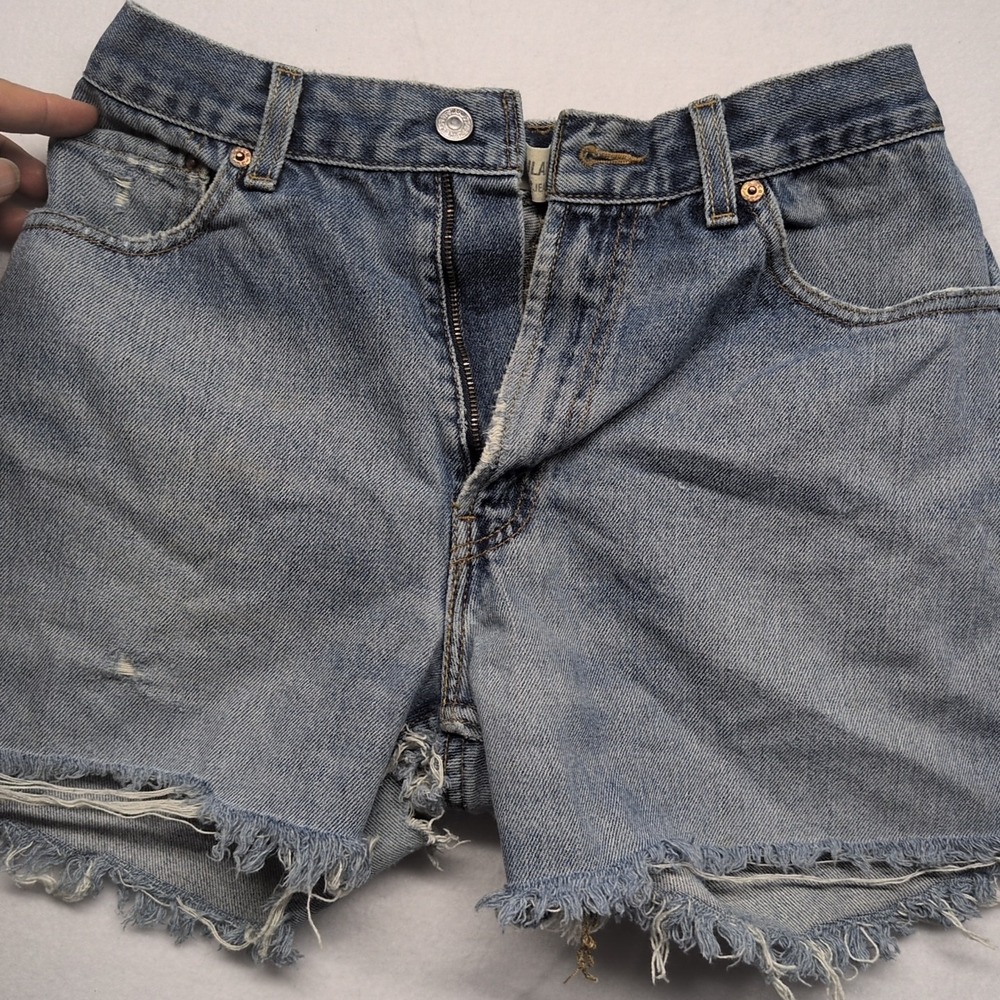 VINTAGE Levis 505 Cut Off Shorts‎ Mens 34 Blue Regular Fit Medium Wash Denim USA
